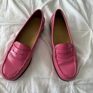 G.H. Bass & Co Weejuns Pink Leather Loafers, 7.5